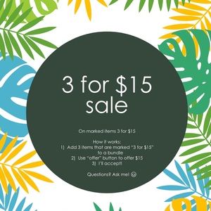 🌵3 for $15 sale!🌵